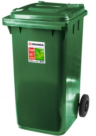 Мусорный контейнер с колёсами Grinda МК-240 240 л 3840-24