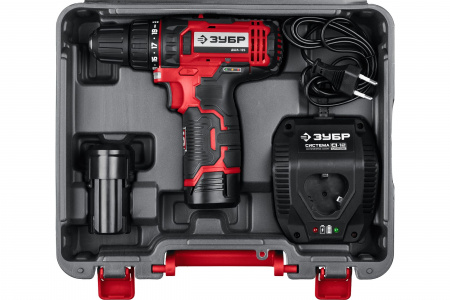 Дрель-шуруповерт Зубр ДШЛ-125-22 2 АКБ (2Ач), в кейсе