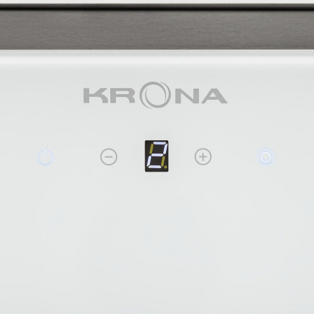 Кухонная вытяжка полновстраиваемая Krona Selina 600 GLASS white S белый