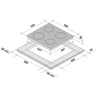 Варочная поверхность индукционная Krona Forte  60 BL