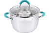 Кастрюля Bravo 2,9 л, из нерж стали с крышкой