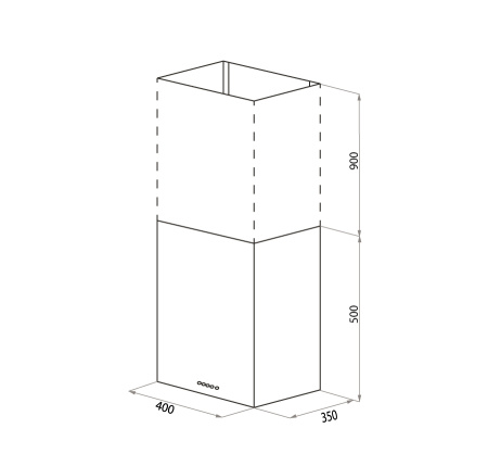 Вытяжка кухонная настенная Maunfeld Box Push 40 нержавеющая сталь