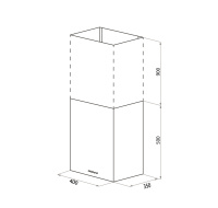 Вытяжка кухонная настенная Maunfeld Box Push 40 черный