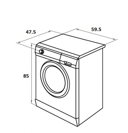 Стиральная машина c сушкой инвертором и паром Maunfeld MFWM1586WH