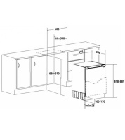 JF-BW165 Морозильная камера встраиваемая Jacky's JF BW165