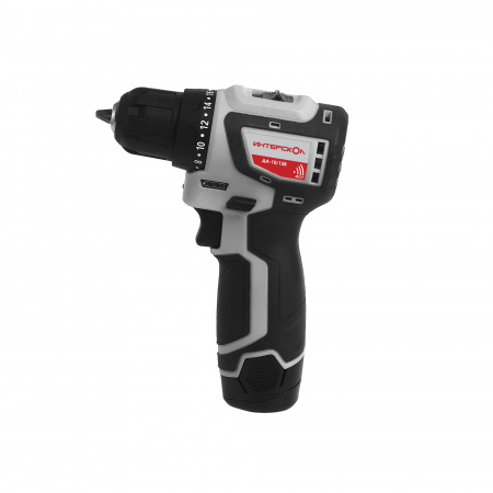 Дрель-шуруповерт аккумуляторная Интерскол ДА-10/12В 687.2.2.73 кейс
