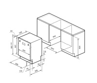 Lex-PM-6063-B Посудомоечная машина встраиваемая Lex PM 6063 B