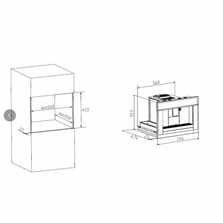 Кофемашина встраиваемая Maunfeld AMCM1503B