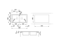 Кухонная мойка Smeg LDR862-2