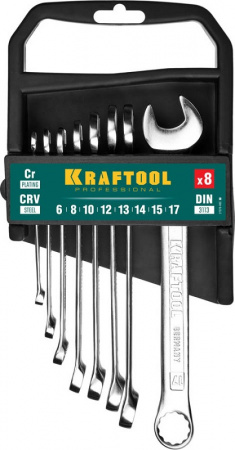 Набор комбинированных гаечных ключей 8 шт, 6 - 17 мм Kraftool 27079-H8C_z01