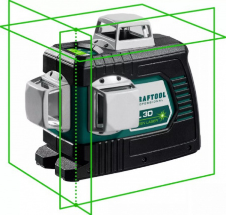 Нивелир лазерный Kraftool LL 3D зеленый Professional 34641