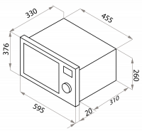 Микроволновая печь встраиваемая Maunfeld JBMO.20.5ERWAS