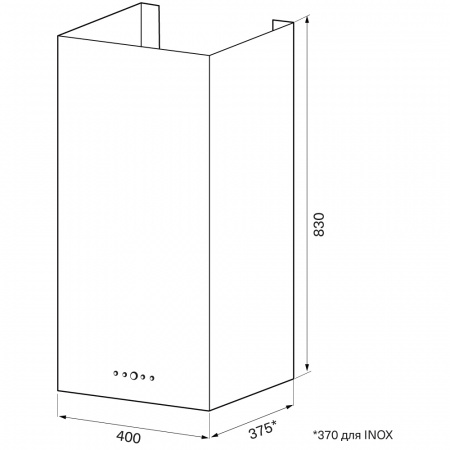 Кухонная вытяжка Krona DITA R 400 WHITE PB