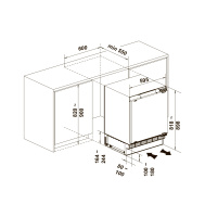 Lex-FBI-101-DF Морозильник встраиваемый Lex FBI 101 DF