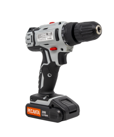 Дрель-шуруповерт аккумуляторная Ресанта ДА-20-2ЛК