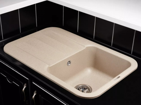 Кухонная мойка Kuppersberg LIRA 1B1D BEIGE