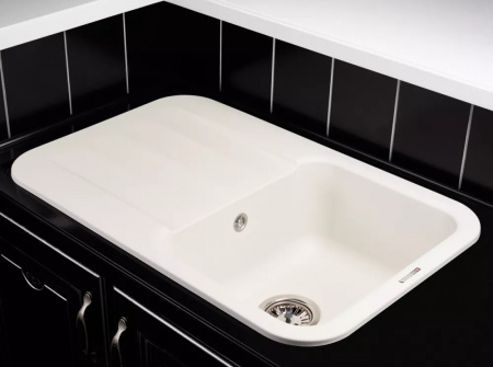 Кухонная мойка Kuppersberg LIRA 1B1D WHITE