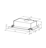 Кухонная вытяжка Lex HONVER 500 WHITE