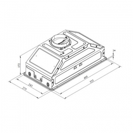 Кухонная вытяжка Konigin Skylark Grey Glass 60