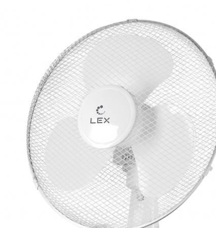 Вентилятор напольный Lex LXFC 8320, 16", ПДУ, белый