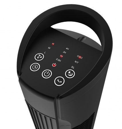 Вентилятор-колонна Lex LXFC 8360, 31", ПДУ, черный