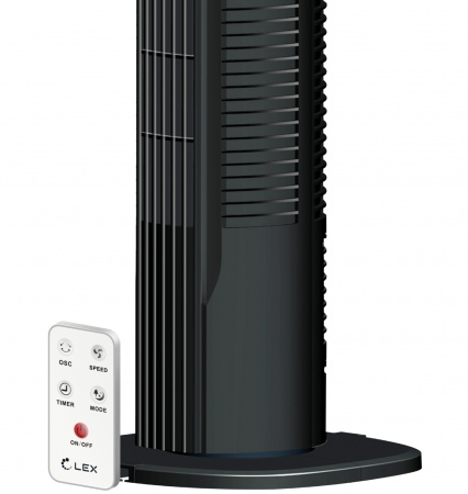 Вентилятор-колонна Lex LXFC 8360, 31", ПДУ, черный