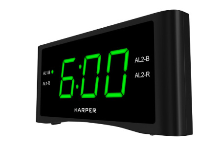 Радиобудильник Harper HCLK-1006 green led