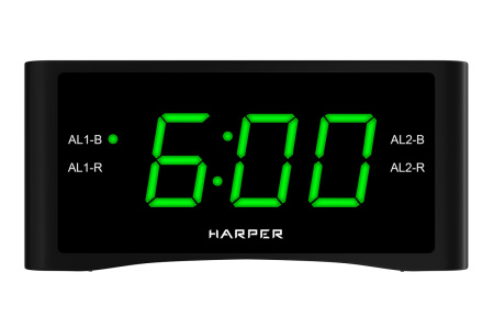 Радиобудильник Harper HCLK-1006 green led