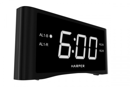 Радиобудильник Harper HCLK-1007 white led