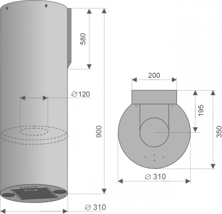 Кухонная вытяжка Konigin Beauty Inox 31