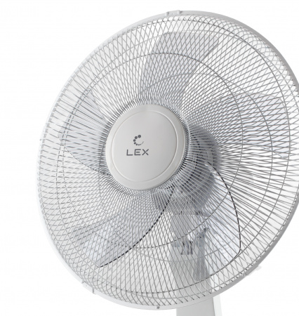 Вентилятор напольный Lex LXFC 8342, 16", ПДУ, белый
