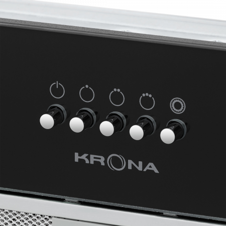 Кухонная вытяжка Krona KATE 600 GLASS BLACK PB K
