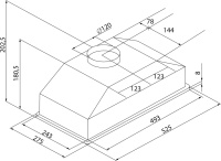 Кухонная вытяжка Krona KATE 600 GLASS WHITE PB K