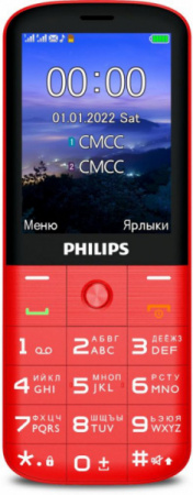 Сотовый телефон Philips-E227 красный