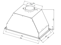 Вытяжка Weissgauff Intense 600 Touch черное стекло