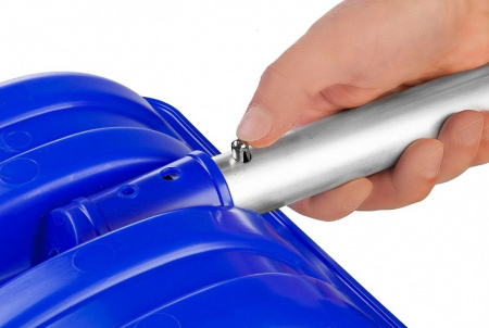 Лопата снеговая автомобильная Сибин Авто-28 280 мм пластиковая с алюминиевой планкой 421850