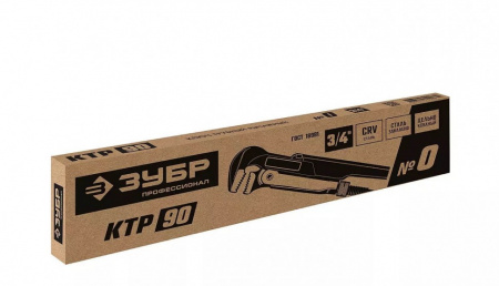 Ключ трубный Зубр КТР-90 №0 27335-0_z02 прямые губки