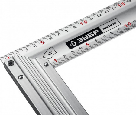 Угольник столярный Зубр ЭКСПЕРТ 300 мм с усиленным алюминиевым полотном