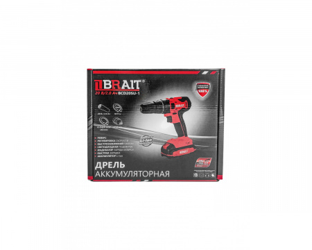 Дрель-шуруповерт аккумуляторная Brait BCD20SU