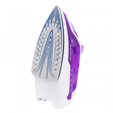 Утюг электрический Endever Delta-120 белый/лиловый