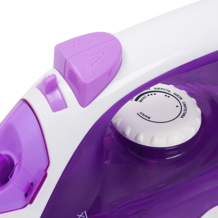 Утюг электрический Endever Delta-120 белый/лиловый