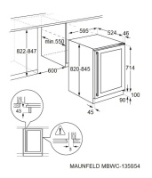 Винный шкаф Maunfeld MBWC-135S54