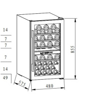 Винный шкаф Maunfeld MFWC-124D49