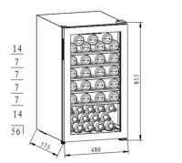 Винный шкаф Maunfeld MFWC-124S56