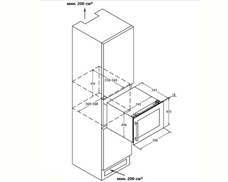 Винный шкаф встраиваемый Maunfeld MBWC-62S28