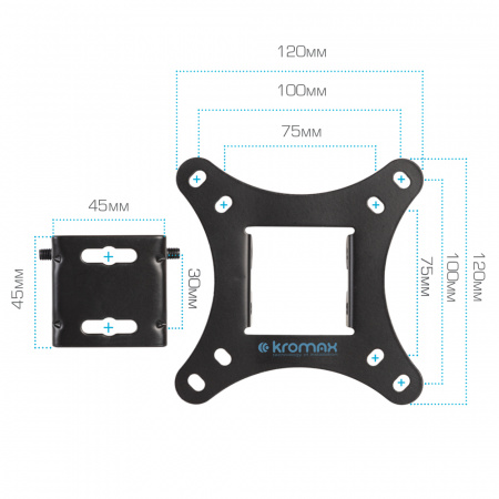Кронштейн для LED/LCD телевизоров Kromax Vega-6 new black