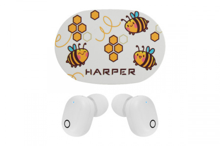 Наушники Harper HB-534 bee white