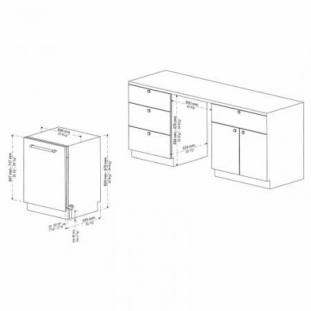 Посудомоечная машина встраиваемая Korting KDI 60488
