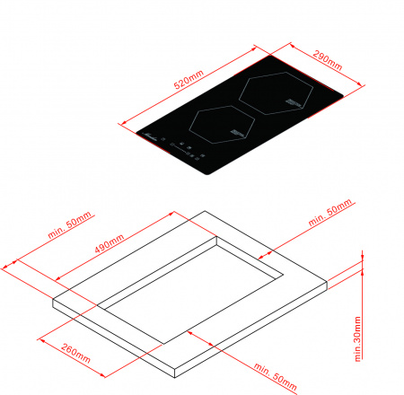Варочная поверхность индукционная Monsher MHI 3002