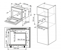 Духовой шкаф Weissgauff EOV 206 SB Black Edition